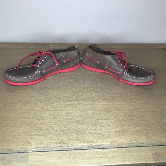 Sperry Top-Sider Leather Chukka Boots 10281691 Brown/Red ~ Size 11M - Picture 2 of 6